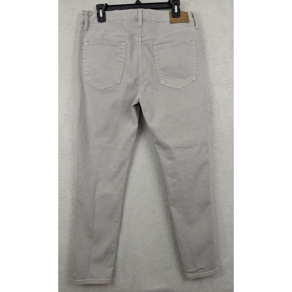 American Eagle sz 34/30 Slim Straight Skinny Jeans distressed stretchy 1243 - Picture 4 of 7